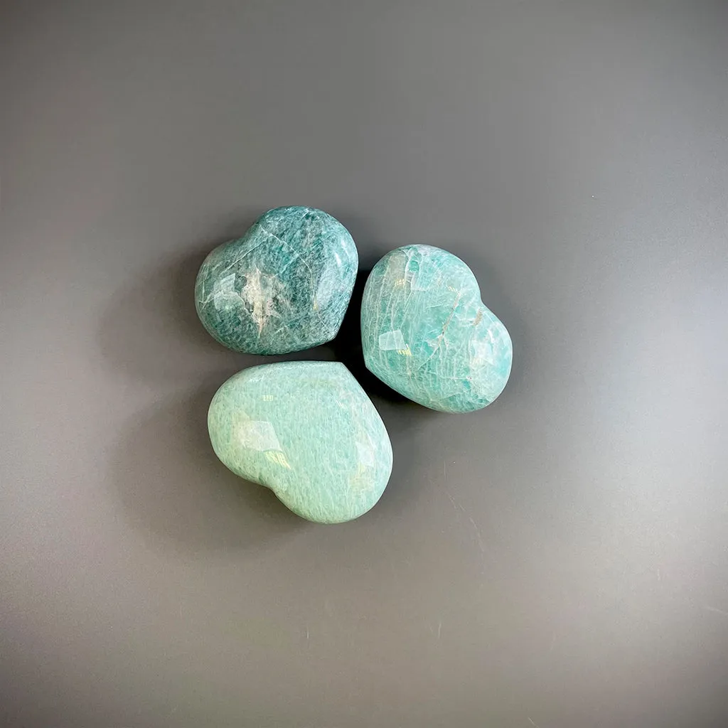 Amazonite Hearts - Large Ethically Sourced