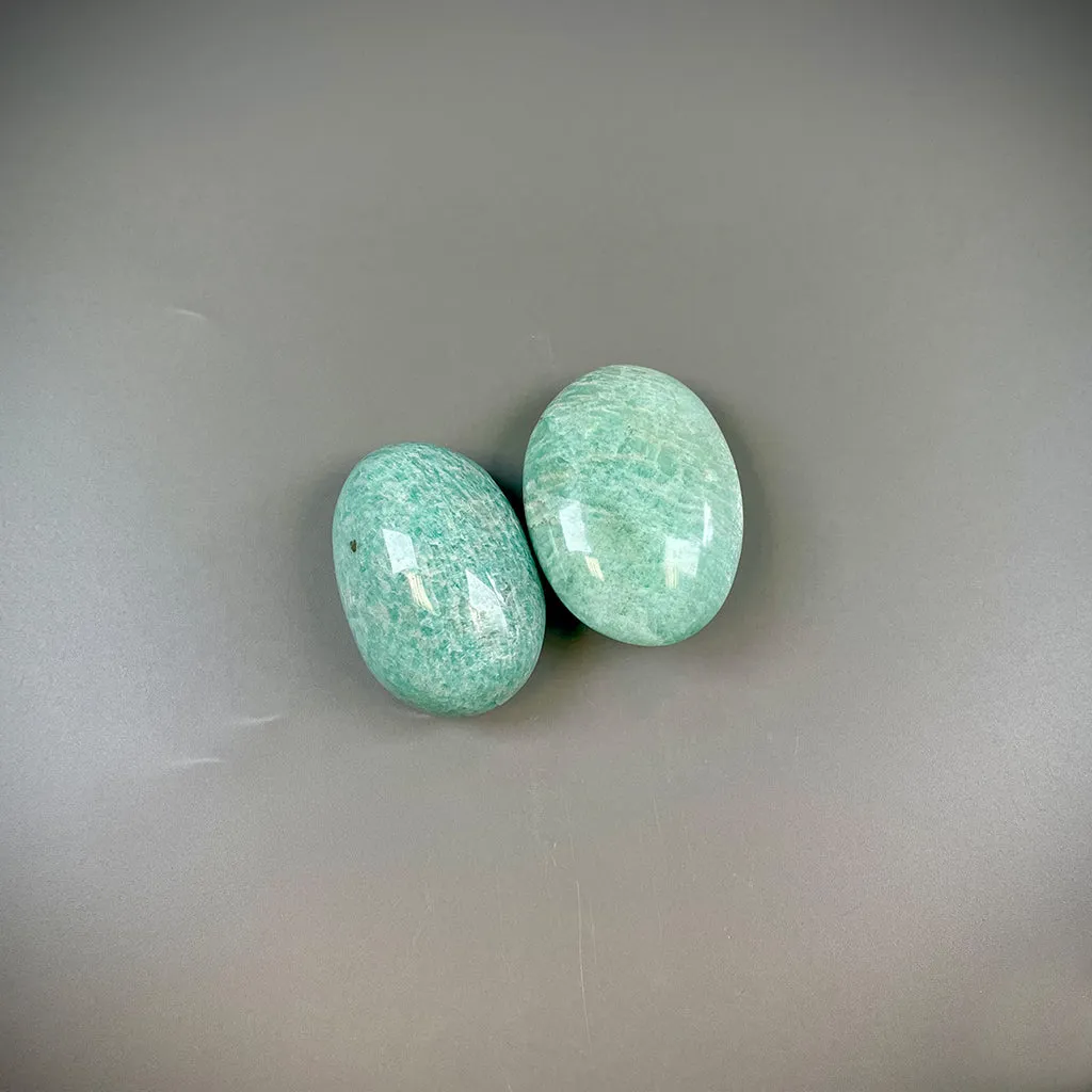 Amazonite Palm Stone for Courage - Ethically Sourced