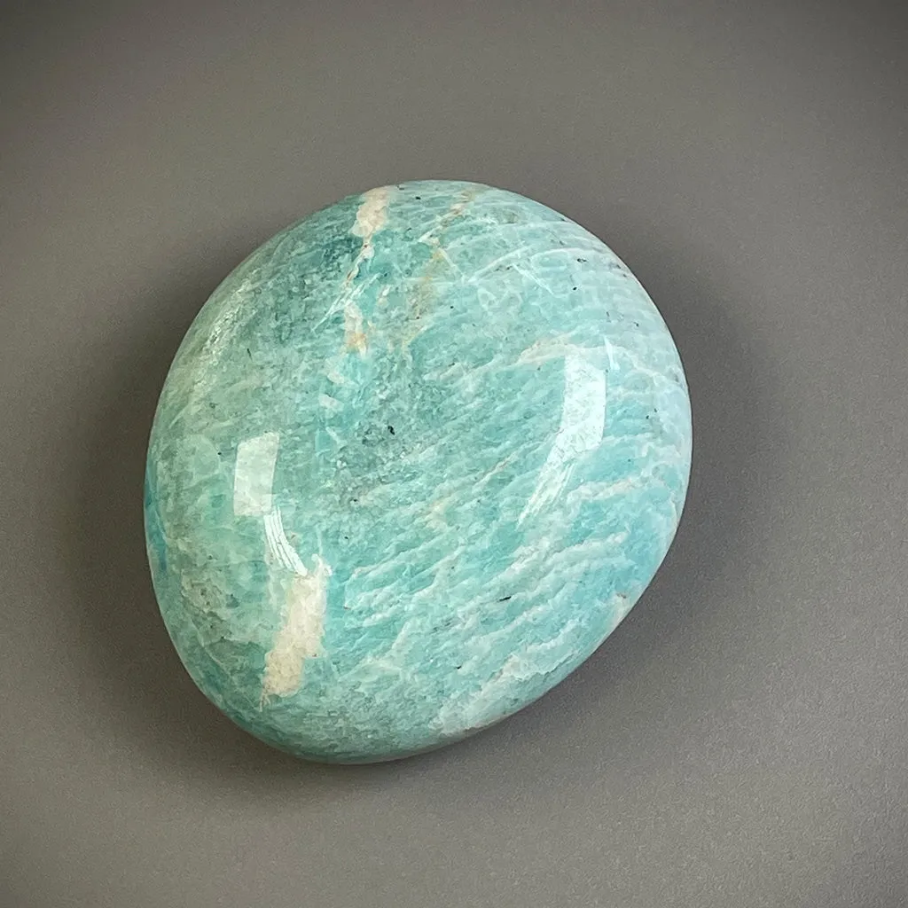 Amazonite Palm Stone for Courage - Ethically Sourced