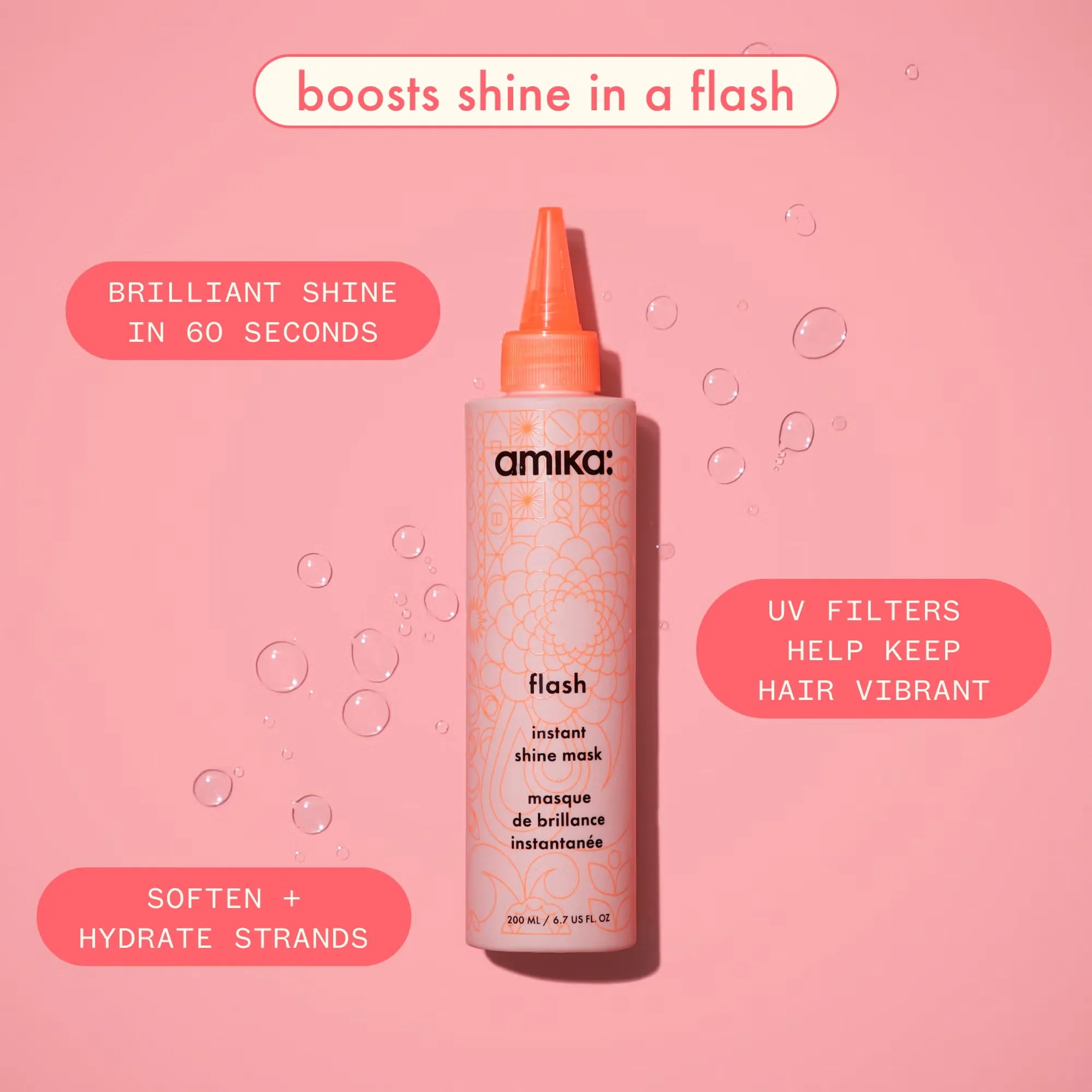 Amika Flash Instant Shine Mask 200ml