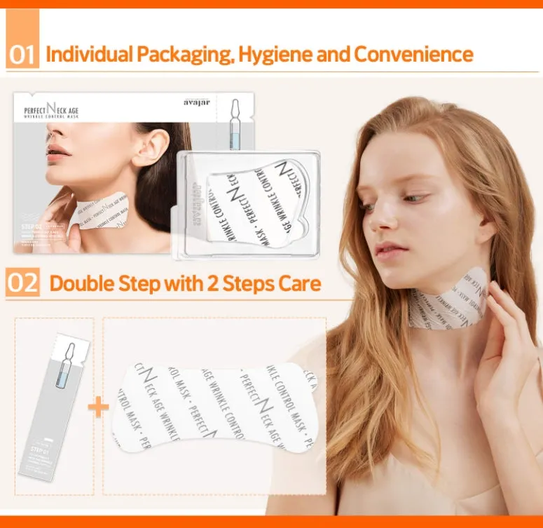 AVAJAR Rejuvenating Neck Wrinkles Control Masks Whitening V line Care Lines Anti aging Lifting