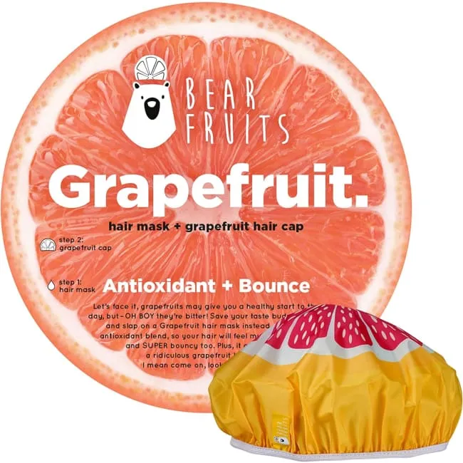 Bear Fruits Grapefruit Hair Mask   Cap