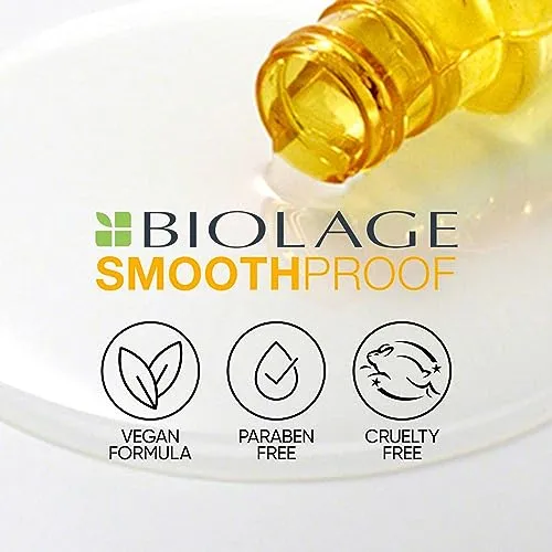 Biolage Smoothproof 6-in-1 Professional Hair Serum for Frizzy Hair |Deep Smoothening With Avocado & Grape Seed Oil | Natural & Vegan (100 ml)