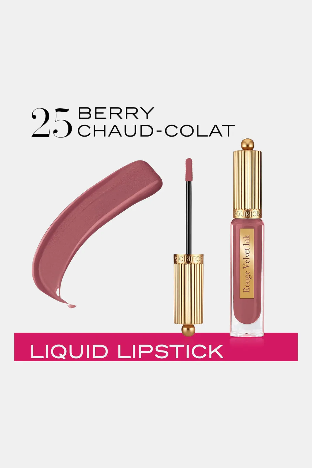 Bourjois Rouge Velvet Ink Lipstick 25- Berry Chaud-Colat