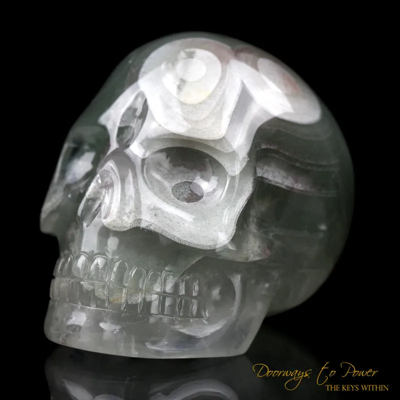 Chlorite in Quartz Crystal Skull