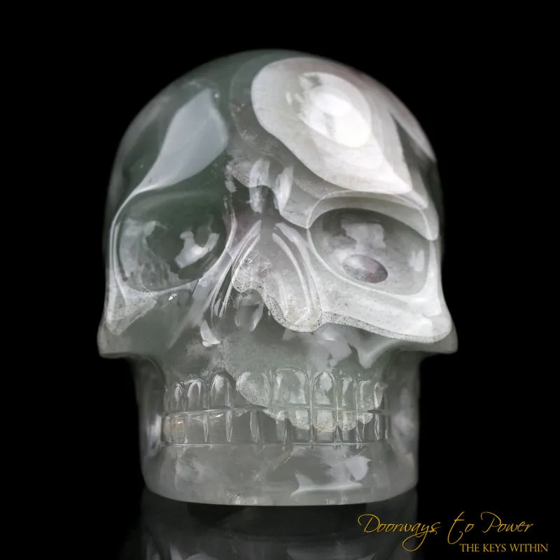 Chlorite in Quartz Crystal Skull