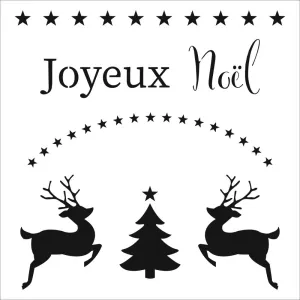 Crafter's Workshop Template 12"X12" - Joyeux Noel*