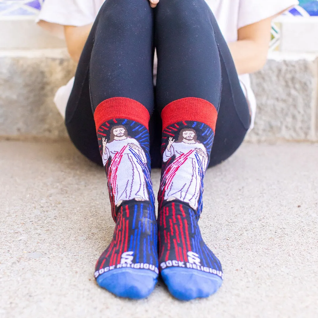 Divine Mercy Adult Socks