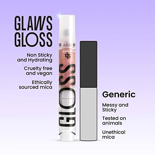 FAE Beauty Peptide Lip Gloss | With Passionfruit Oil & Argireline to Smoothen, Even, and Soften Lips | Non Sticky | Hydrating | Vegan | Shade Soaring | Nude Brown Gloss