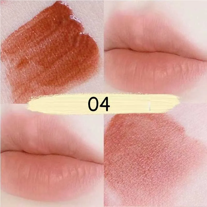 Flytonn 6 Colors Nude Liquid Lipsticks Waterproof Velvet Matte Lip Gloss Long Lasting Non-stick Cup Lip Tint Makeup Pigment Cosmetics