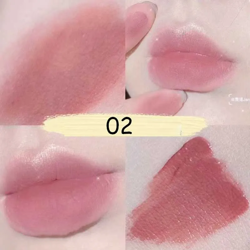 Flytonn 6 Colors Nude Liquid Lipsticks Waterproof Velvet Matte Lip Gloss Long Lasting Non-stick Cup Lip Tint Makeup Pigment Cosmetics