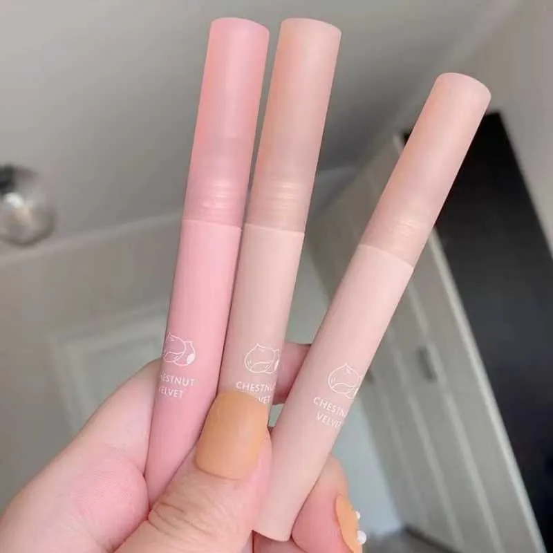 Flytonn 6 Colors Nude Liquid Lipsticks Waterproof Velvet Matte Lip Gloss Long Lasting Non-stick Cup Lip Tint Makeup Pigment Cosmetics