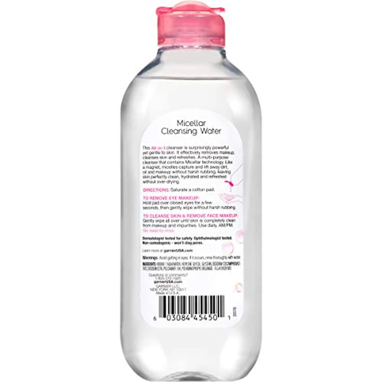 Garnier SkinActive Micellar Cleansing Water, For All Skin Types, 13.5 Fl Oz