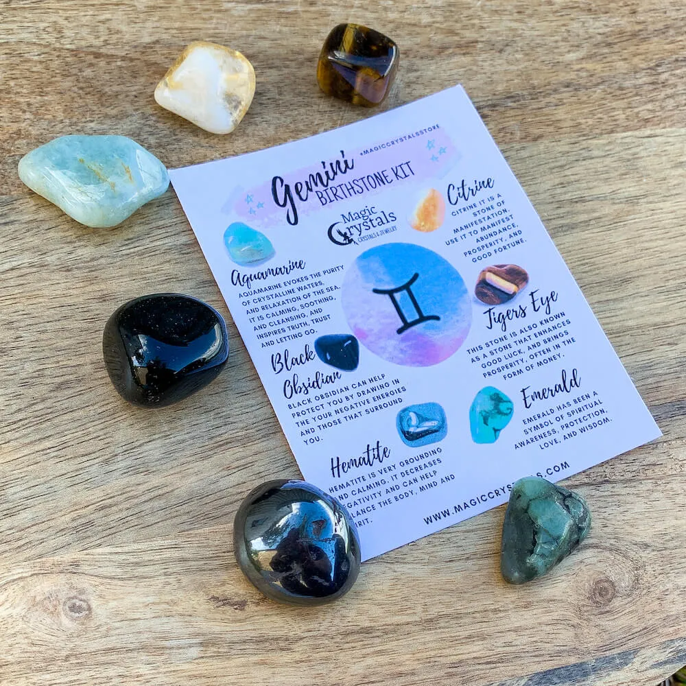 Gemini Birthstones Crystal Set