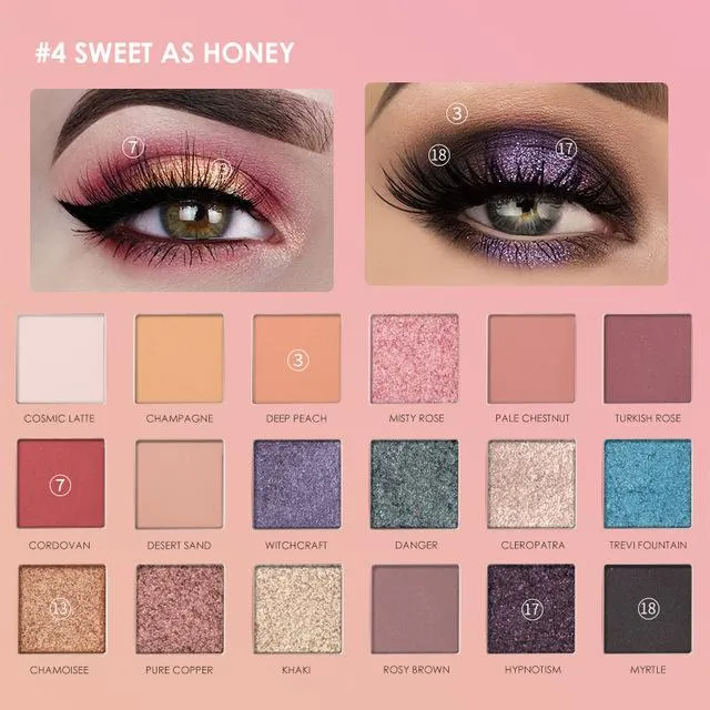 Honey Glitter Eyeshadow Palette