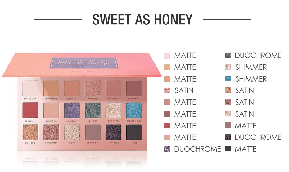 Honey Glitter Eyeshadow Palette