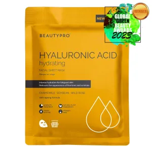 HYALURONIC ACID Hydrating Facial Sheet Mask - 100% Biodegradable