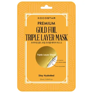 Kocostar Premium Gold Foil Triple Layer Mask