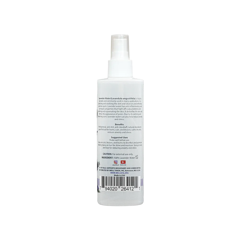 Lavender Water Mist Spray | 8 fl. oz.