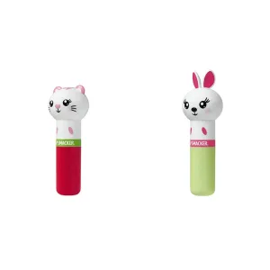 Lip Smacker Lippy Pal Lip Balm, Kitten, Water-Meow-Lon, 0.14 Ounce with Bunny, Hoppy Carrot Cake, 0.14 Ounce