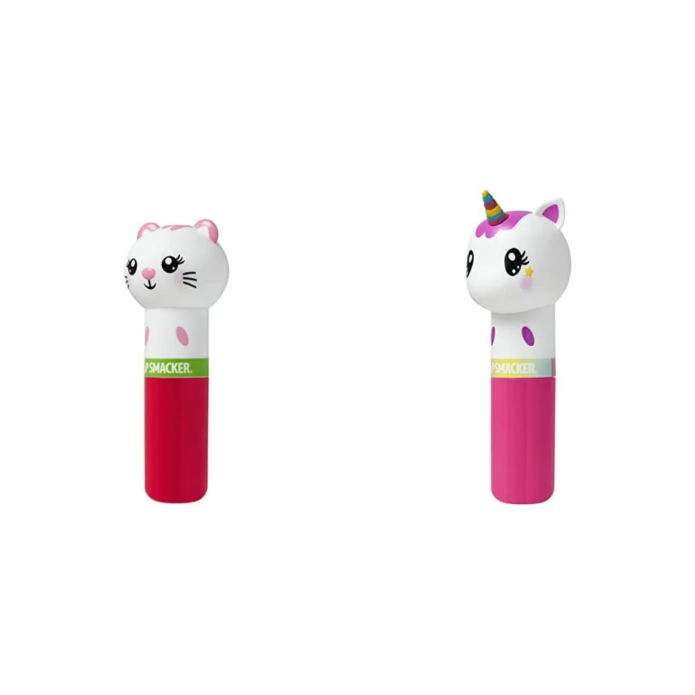 Lip Smacker Lippy Pal Lip Balm, Kitten, Water-Meow-Lon, 0.14 Ounce with Unicorn Magic, 0.14 Ounce