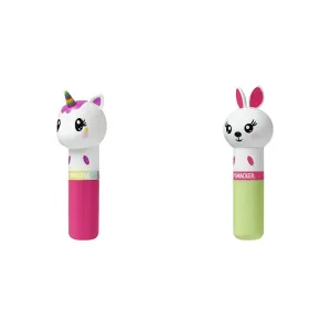 Lip Smacker Lippy Pal Lip Balm, Unicorn Magic, 0.14 Ounce with Bunny, Hoppy Carrot Cake, 0.14 Ounce