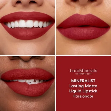 Liquid matte lipstick Mineralist Lasting Matte Liquid Lipstick 3.5 ml Passionate, Bareminerals