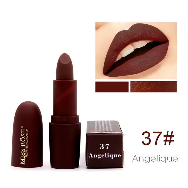 Miss Rose Brand Beauty Matte Moisturizing Lipstick Makeup  Lipsticks Lip Stick Waterproof Lipgloss Mate Lipsticks Cosmetic