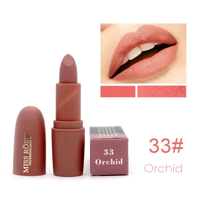 Miss Rose Brand Beauty Matte Moisturizing Lipstick Makeup  Lipsticks Lip Stick Waterproof Lipgloss Mate Lipsticks Cosmetic