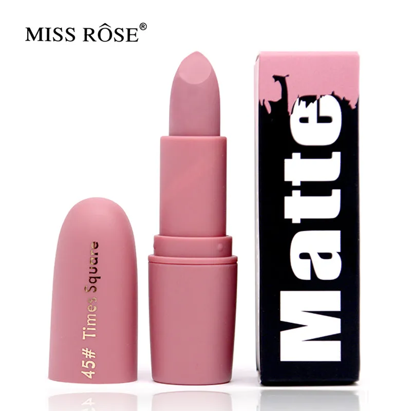 Miss Rose Brand Beauty Matte Moisturizing Lipstick Makeup  Lipsticks Lip Stick Waterproof Lipgloss Mate Lipsticks Cosmetic