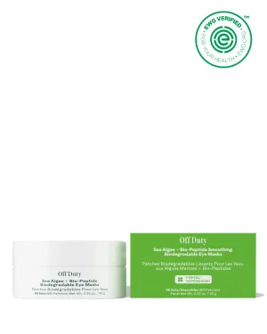 Off Duty Sea Algae   Bio-Peptide Smoothing Biodegradable Eye Masks