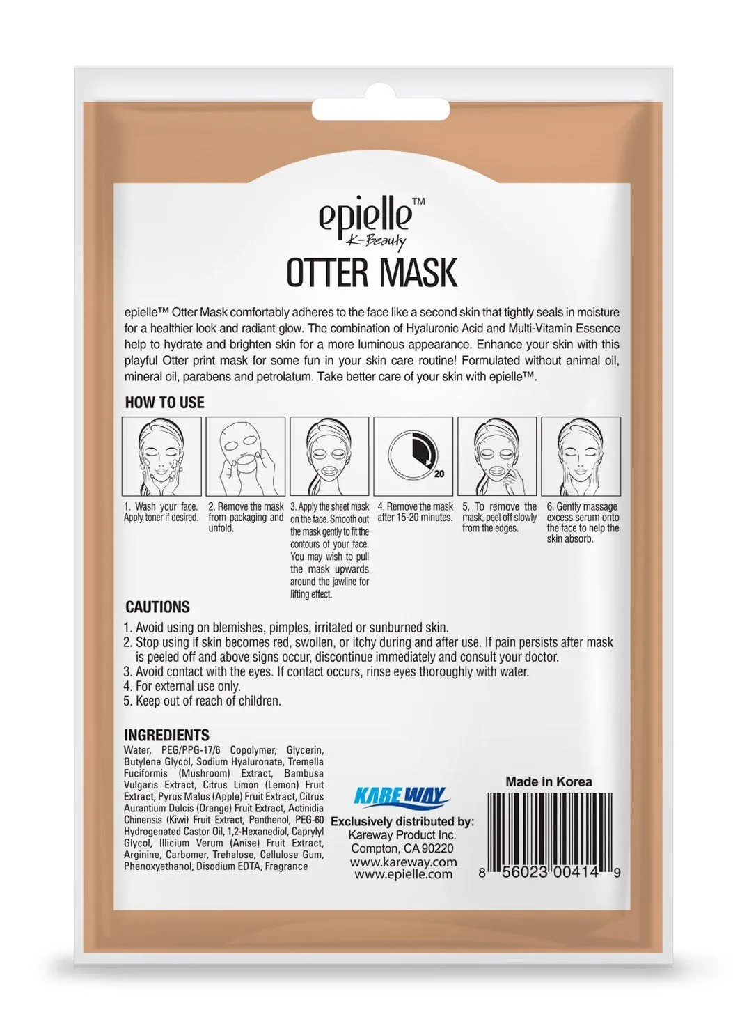 Otter Character Sheet Mask