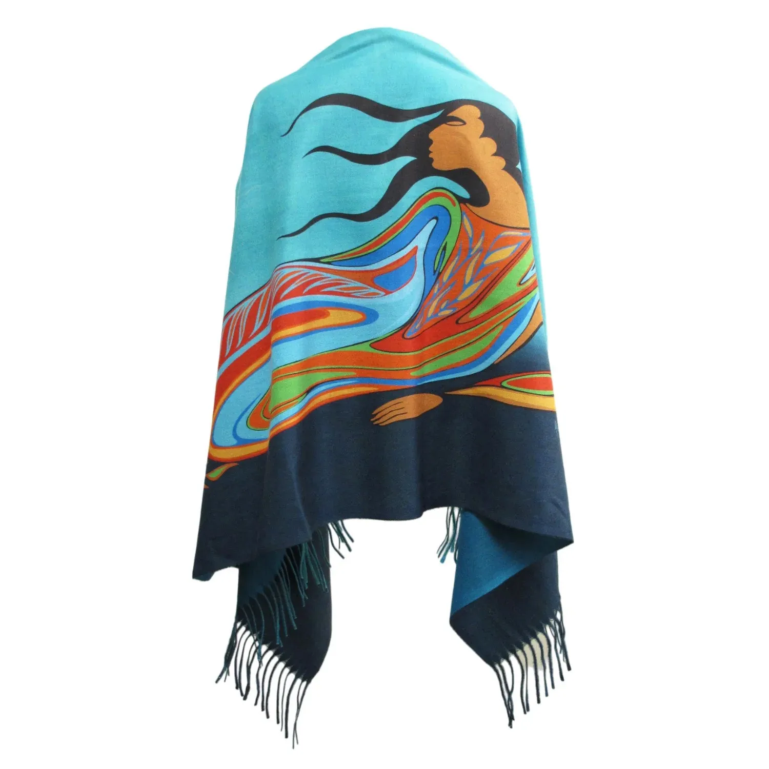 "Mother Earth" Eco-Shawl by Native Artist Maxine Noel