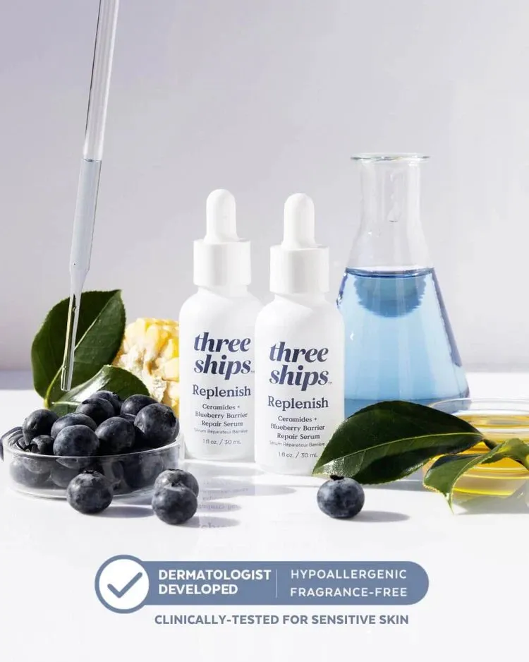 Replenish Ceramides   Blueberry Barrier Repair Serum