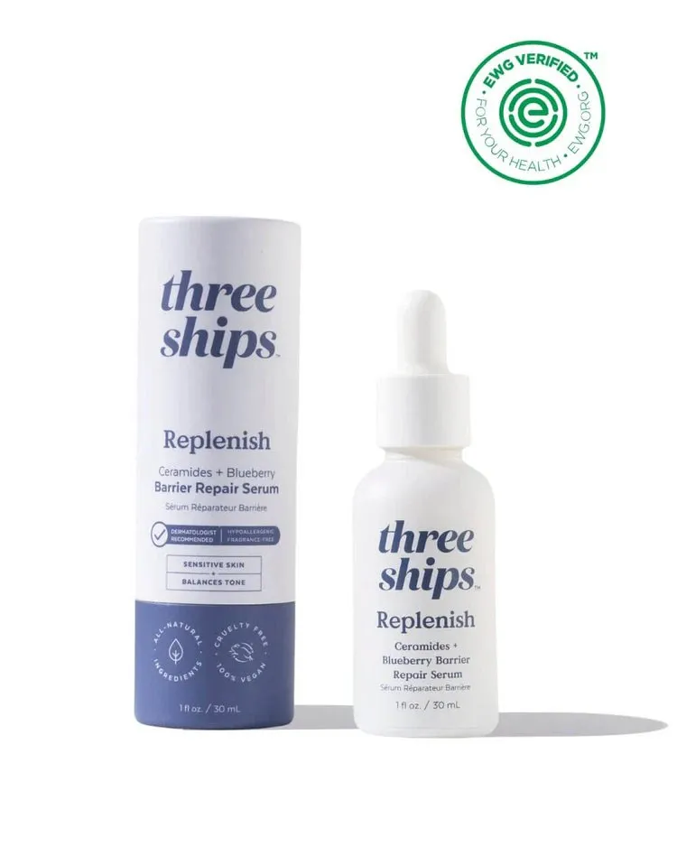 Replenish Ceramides   Blueberry Barrier Repair Serum