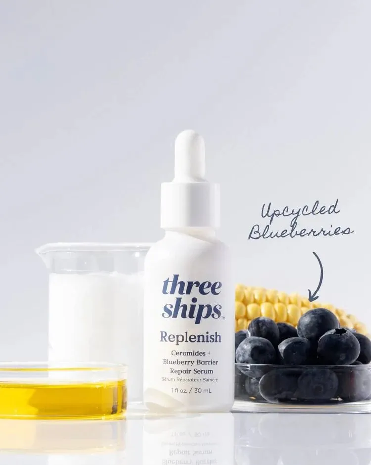 Replenish Ceramides   Blueberry Barrier Repair Serum