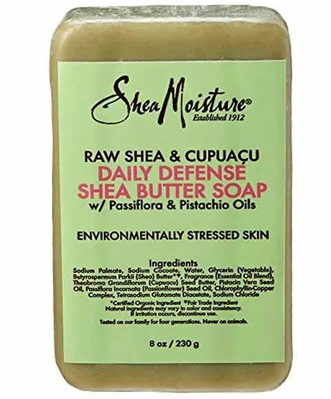 Shea Moisture Raw Shea And Cupacu Daily Defense Shea Butter Soap