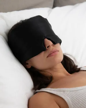 Silk Blackout Eye Mask - Midnight Black