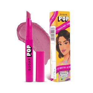 SUGAR POP Kissproof Lipstick 02 Sweet Pea | Transferproof | Long Lasting & Super Pigmented | 2.2 gm