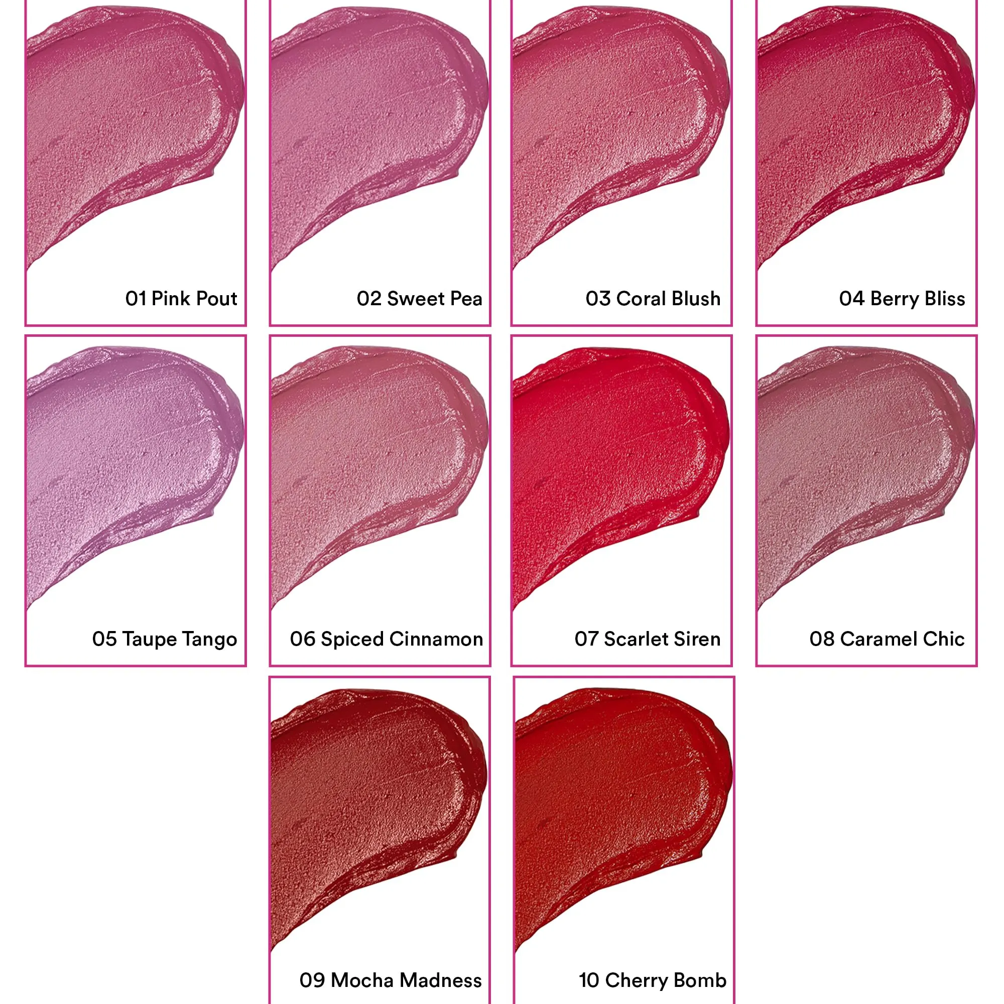 SUGAR POP Kissproof Lipstick 02 Sweet Pea | Transferproof | Long Lasting & Super Pigmented | 2.2 gm