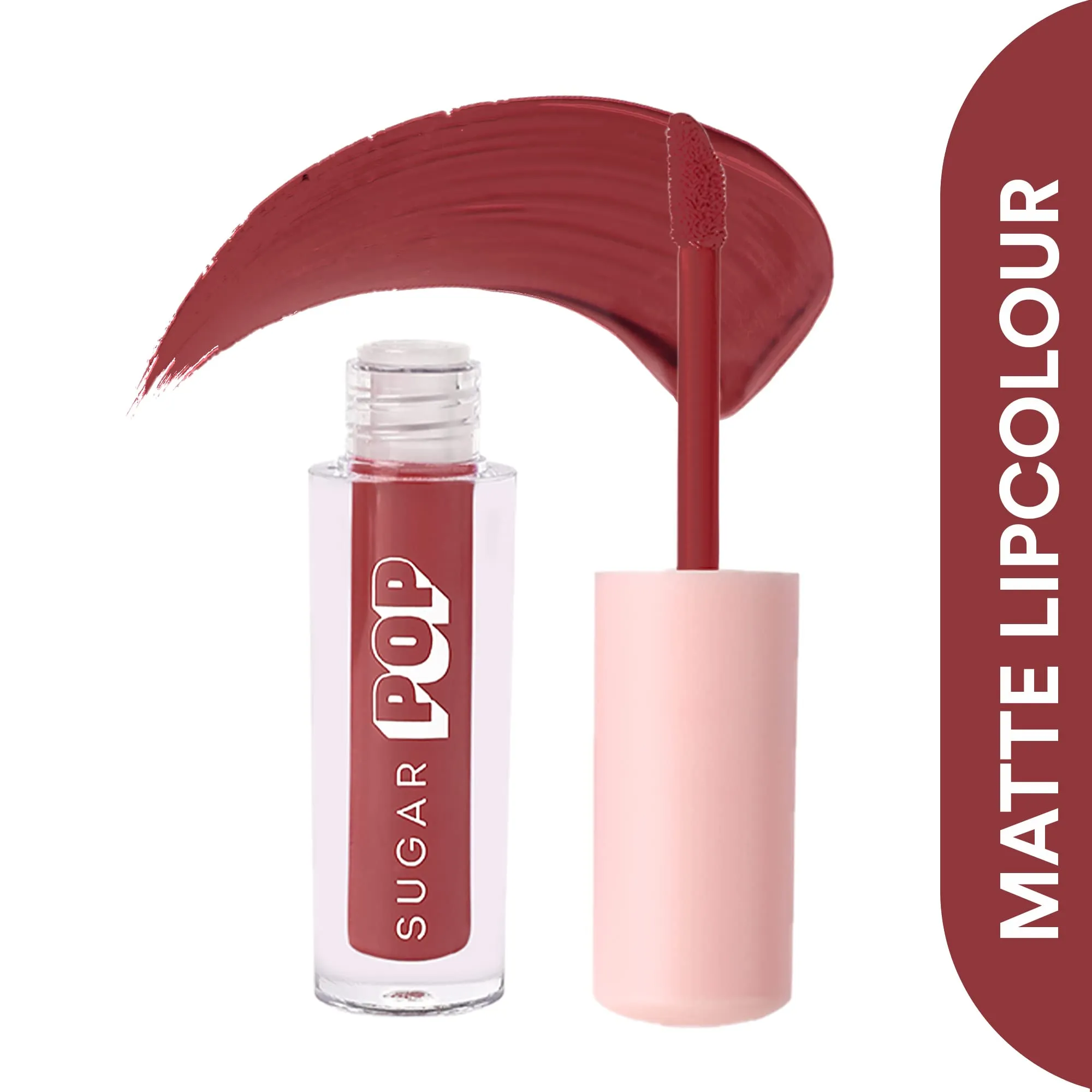 SUGAR POP Matte Lipstick - 01 Taupe (Dusty Rose) – 4.2 gm & SUGAR POP Matte Lipcolour - 02 Mauve (Dark Mauve) – 1.6 ml