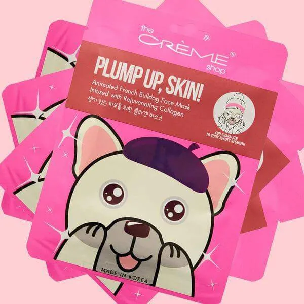 The Creme Shop Plump Up, Skin! Animated French Bulldog Mask - Rejuvenating Collagen