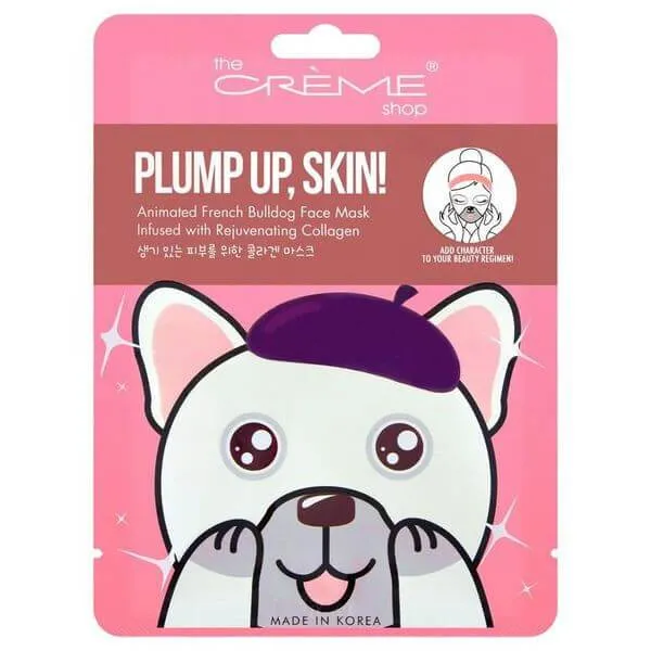 The Creme Shop Plump Up, Skin! Animated French Bulldog Mask - Rejuvenating Collagen